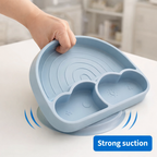🍽️ Silicone Feeding Plate Set – Mess-Free Mealtime Made Easy 👶💛