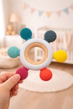 🦷 Silicone Baby Teether – Gentle Relief for Happy Little Smiles 👶💛
