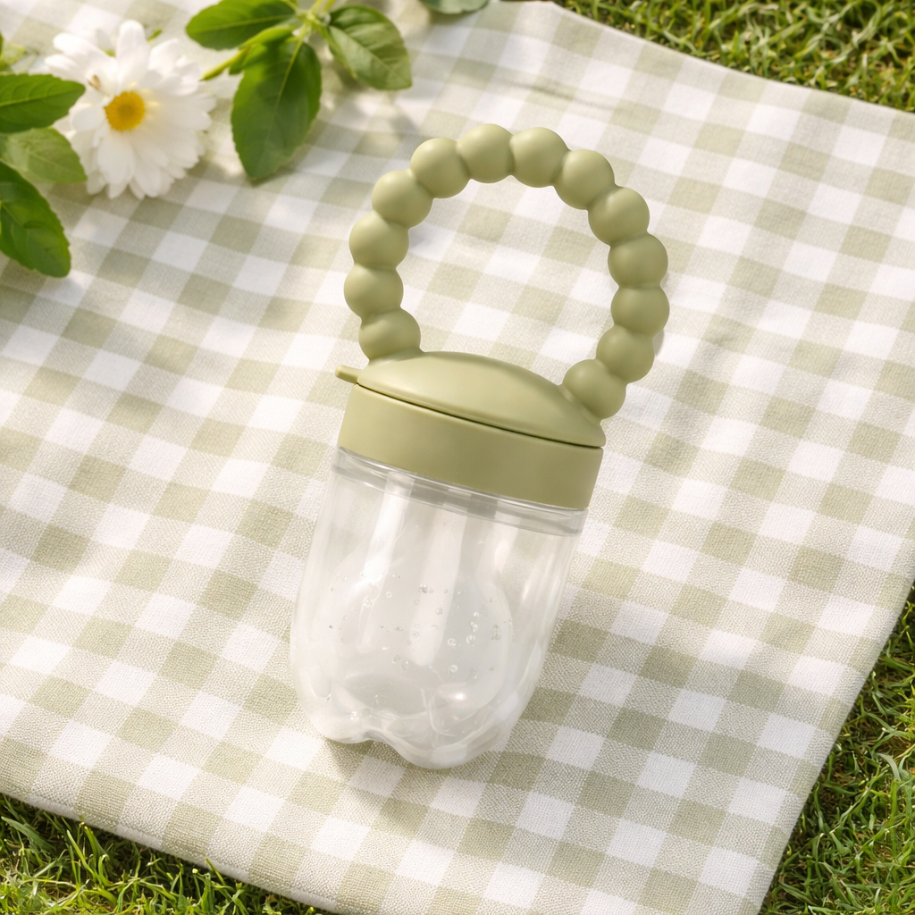 🍓 Silicone Fruit Pacifier – Safe, Fun & Nutritious First Tastes 👶✨