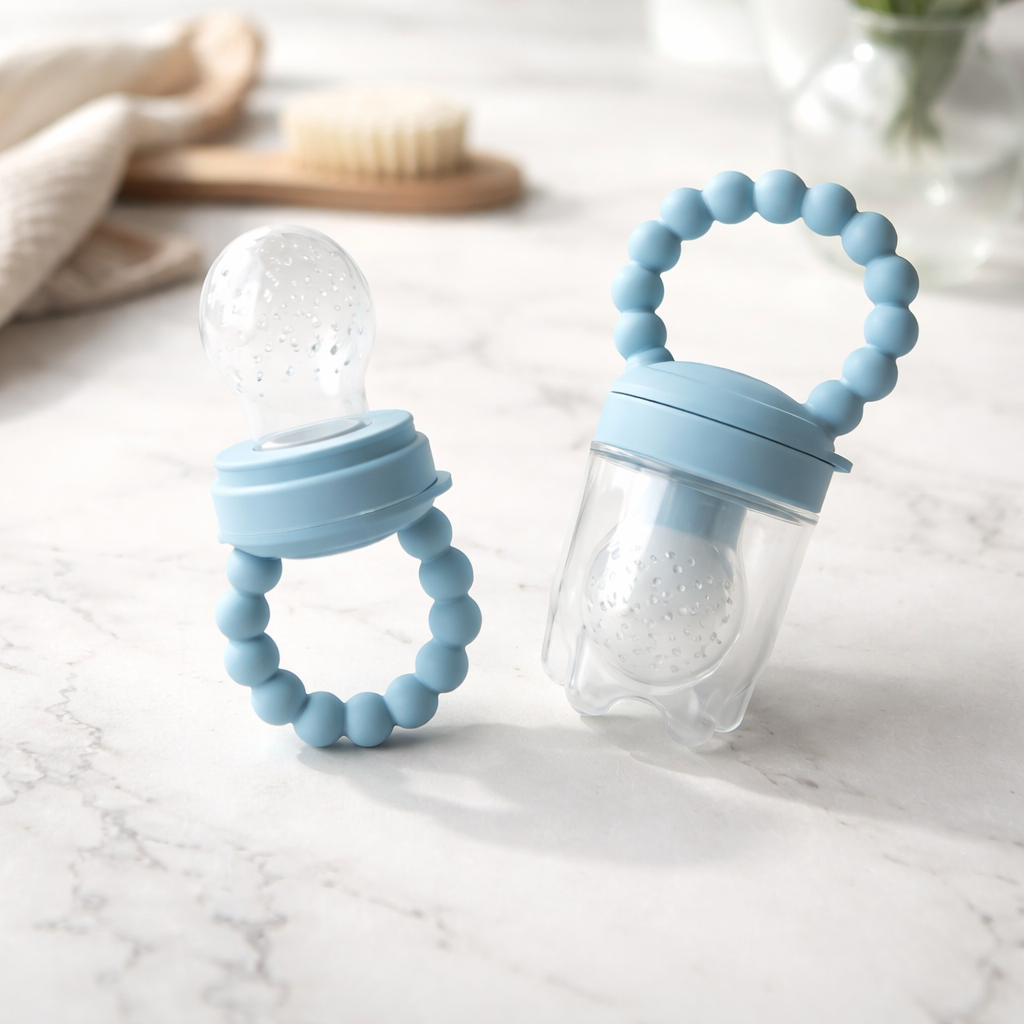 🍓 Silicone Fruit Pacifier – Safe, Fun & Nutritious First Tastes 👶✨