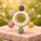 🦷 Silicone Baby Teether – Gentle Relief for Happy Little Smiles 👶💛