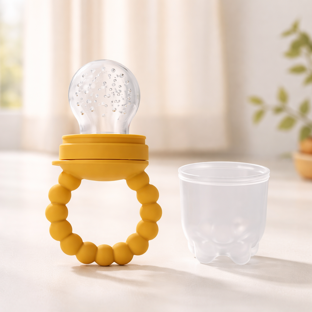 🍓 Silicone Fruit Pacifier – Safe, Fun & Nutritious First Tastes 👶✨