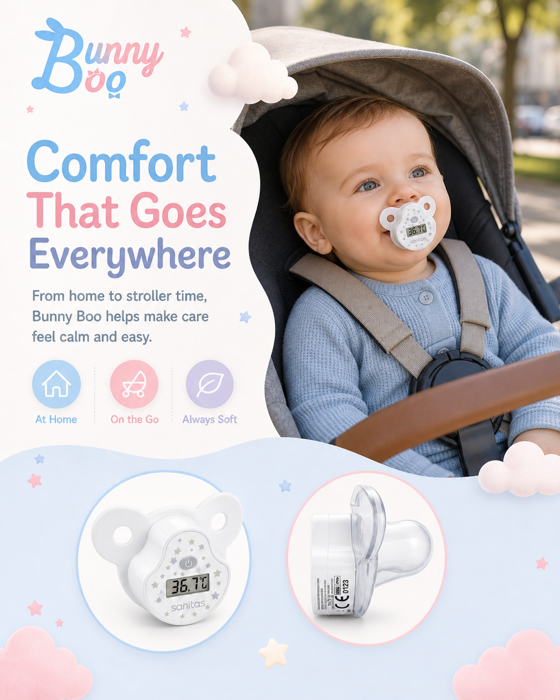 Thermometer Pacifier- Easy & Stress- Free Temperature check