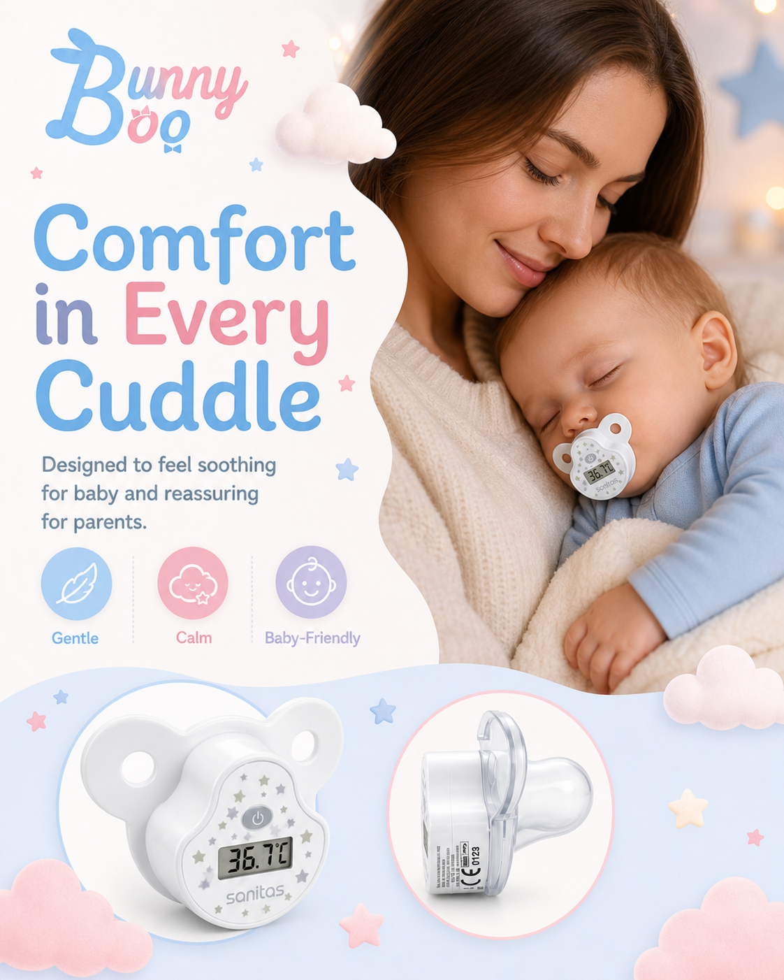 Thermometer Pacifier- Easy & Stress- Free Temperature check