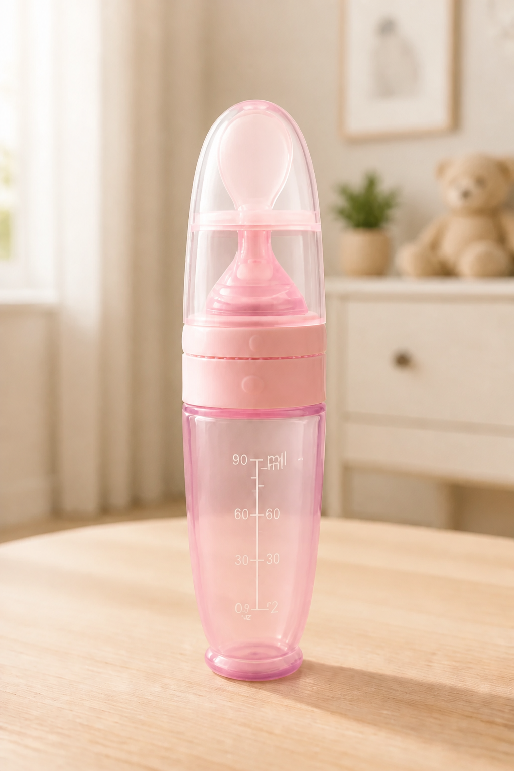 Baby Bottle Squeeze Feeding Spoon
