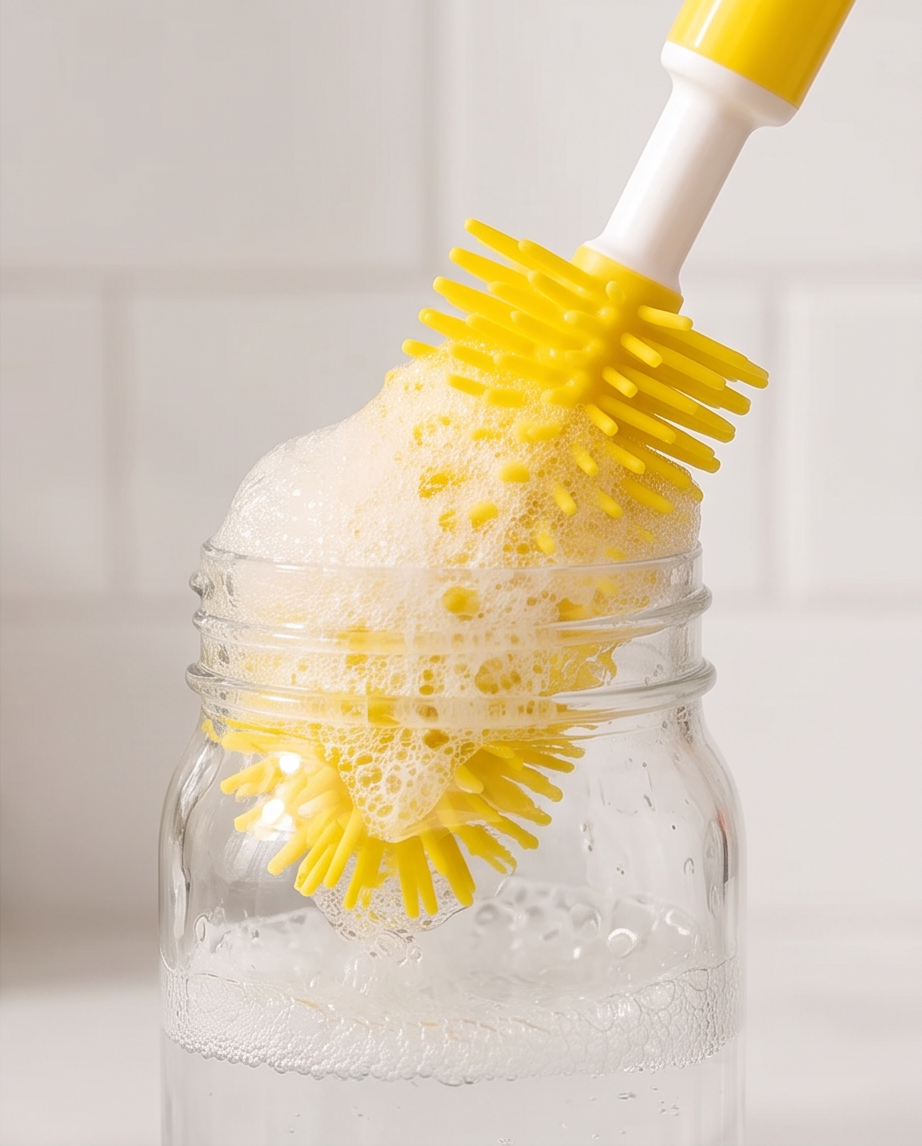 Soft Silicone Bottle Brush Set