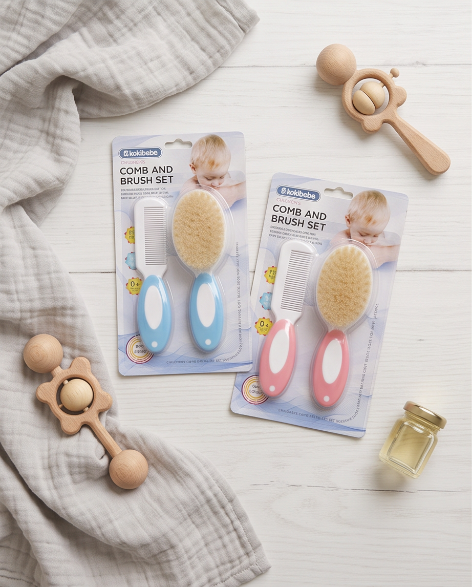 Baby Grooming Brush & Comb Set