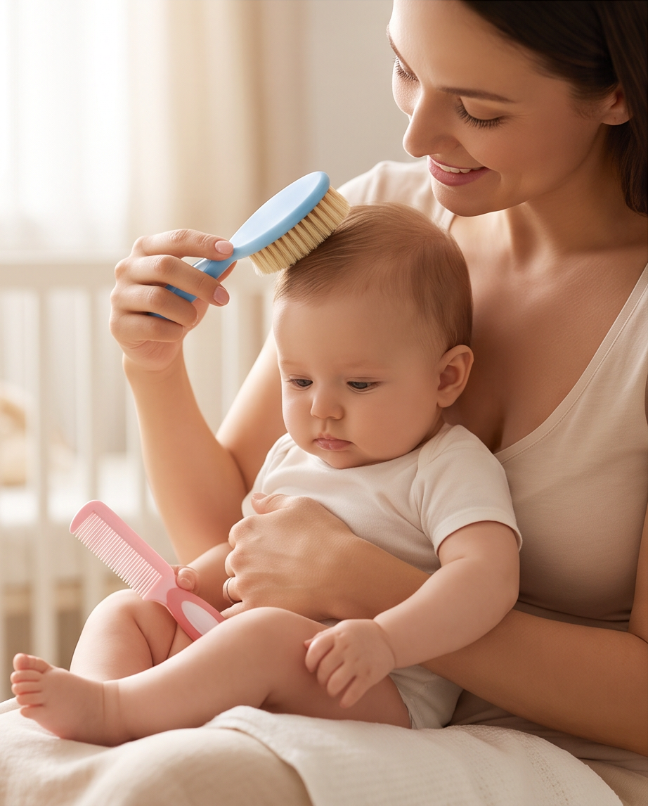 Baby Grooming Brush & Comb Set