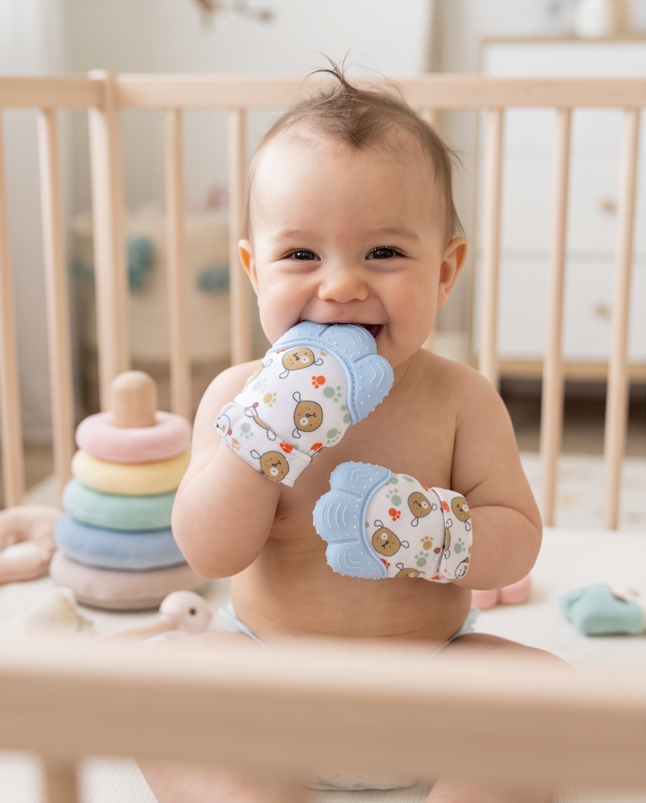 Baby Silicone Teething Mitten