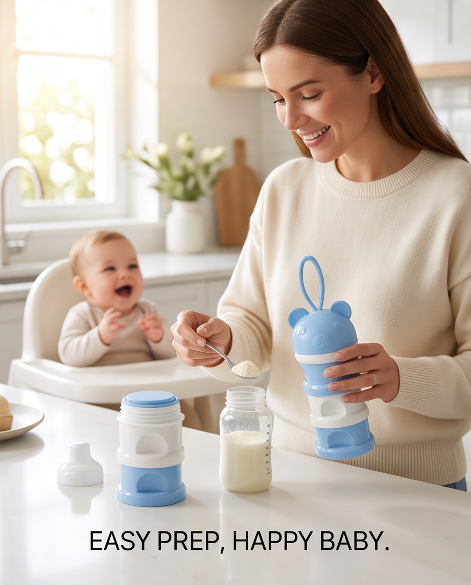 🍼 Milk Powder Dispenser – Perfect Portions, Anytime, Anywhere 💕