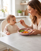 Baby Feeding Plate (Non Transparent Lid)