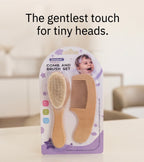 Baby Wooden Hair Brush & Comb Set
