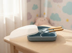 🍽️ Silicone Feeding Plate Set – Mess-Free Mealtime Made Easy 👶💛