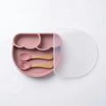 🍽️ Silicone Feeding Plate Set – Mess-Free Mealtime Made Easy 👶💛